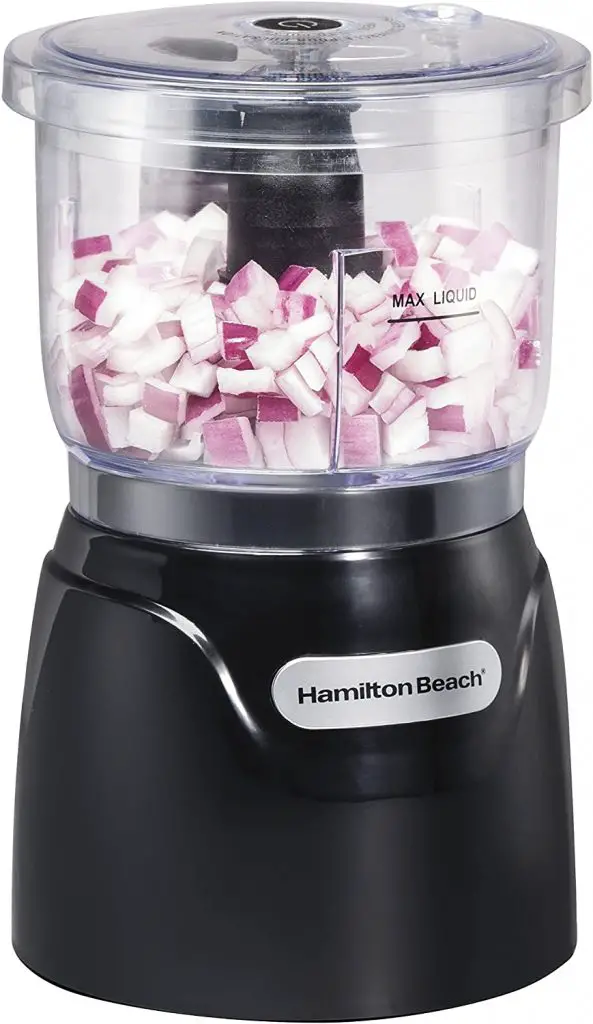 Hamilton Beach Food Processor & Vegetable Chopper Compact 3-Cup