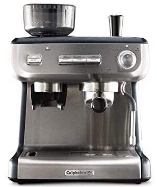 Calphalon BVCLECMPBM1 Temp iQ Espresso Machine with Grinder and Steam Wand