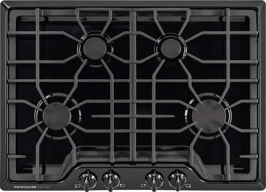 Frigidaire Gallery 30 Inch Gas Cooktop Black 4-Burner Range