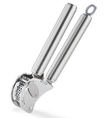 Rosle Garlic Press Stainless Steel Mincing Garlic, Ginger with Scraper